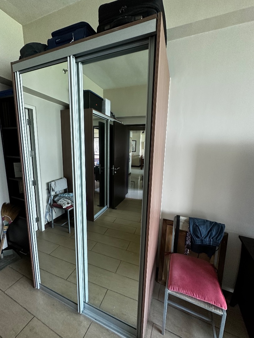 2Door Wardrobe, 2 Full Body Mirrors, sliding Doors on Carousell