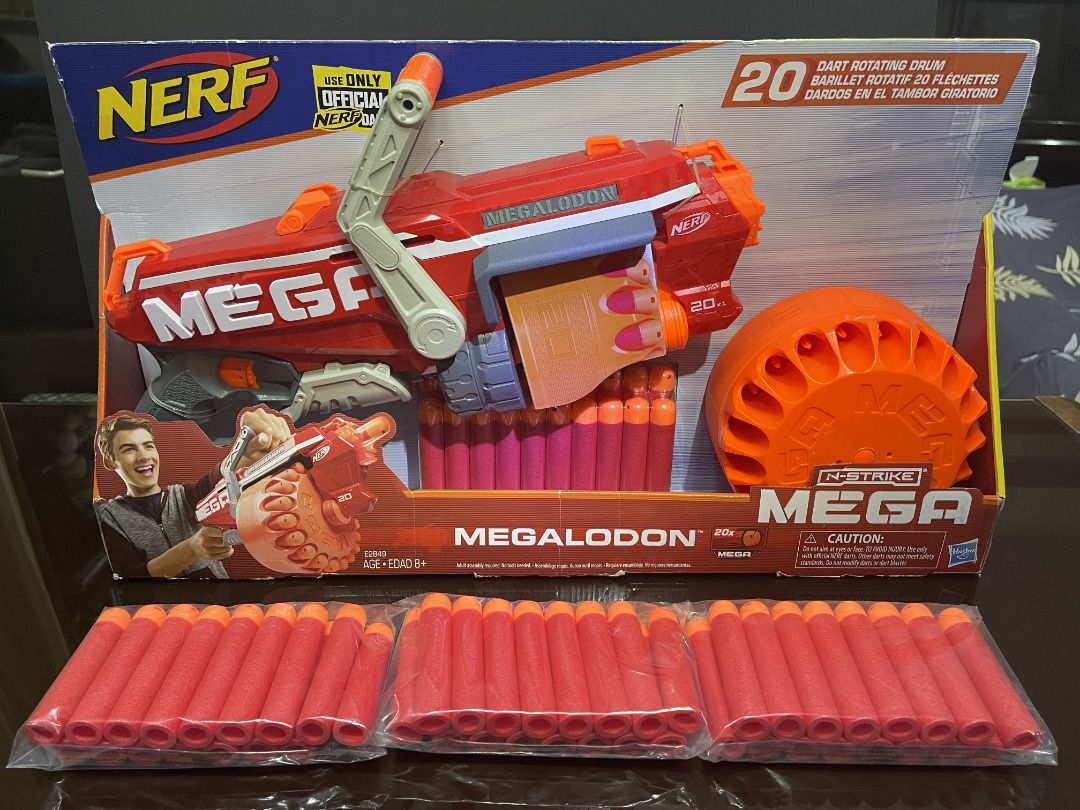  NERF Thunderhawk Nerf AccuStrike Mega Toy Blaster - Longest Nerf  Blaster - 10 Official AccuStrike Nerf Mega Darts, 10-Dart Clip, Bipod :  Toys & Games