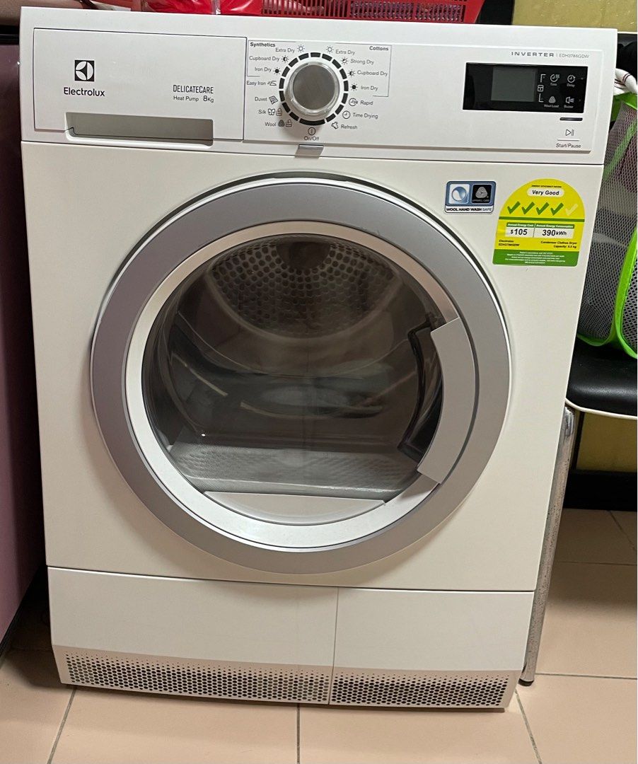 8kg Heat Pump Condenser Dryer, TV & Home Appliances, Washing Machines