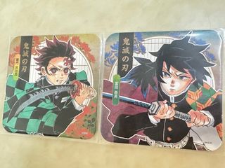 鬼滅之刃第二彈 原畫杯墊 富岡義勇 炭治郎 art coaster