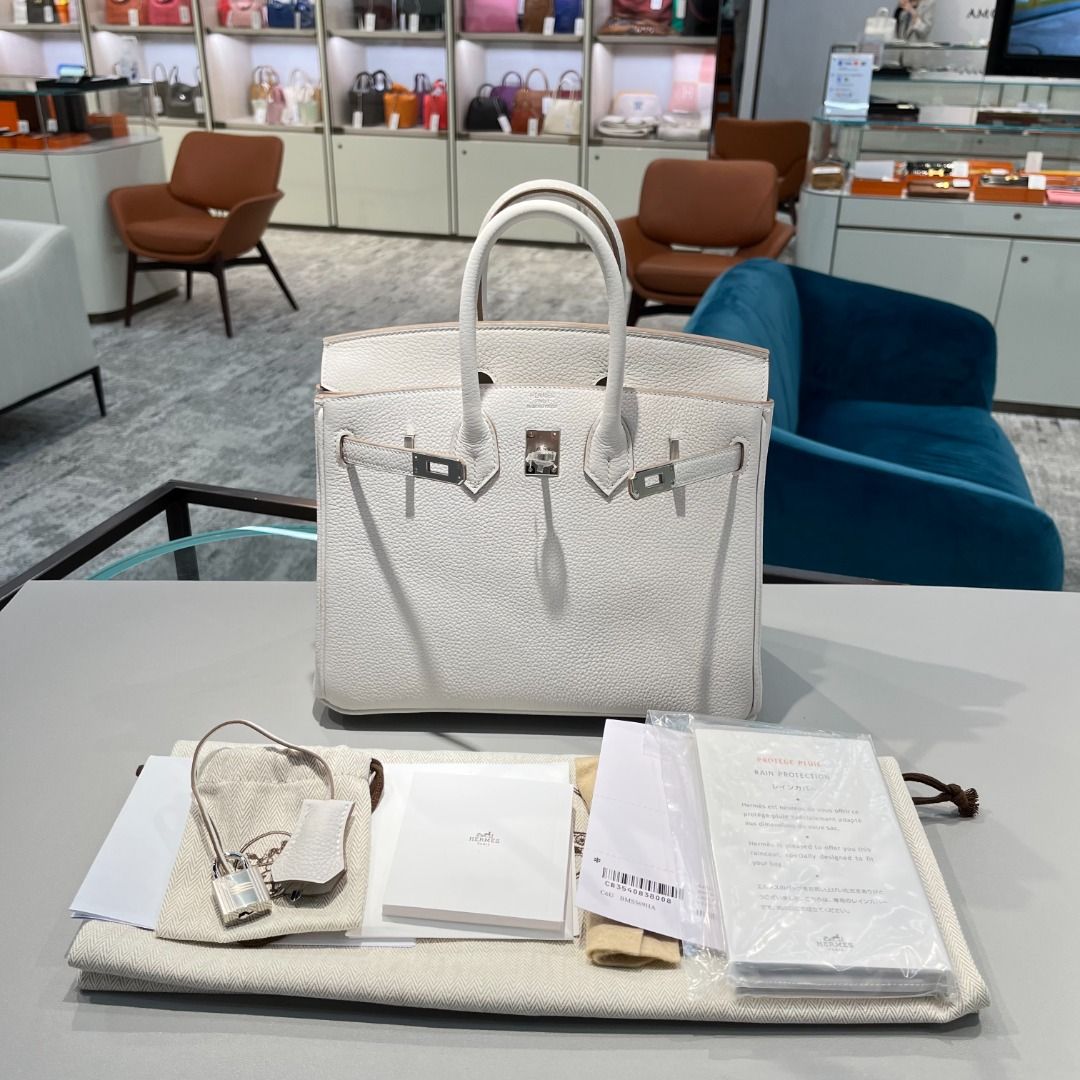 Hermès Togo Gris Pale Birkin 25 GHW, myGemma, HK