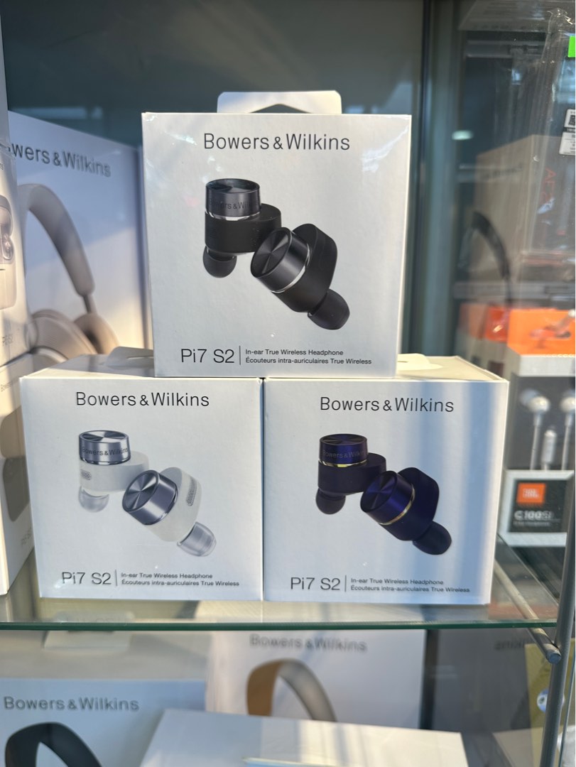 全新行貨現貨] Bowers & Wilkins PI7 S2 耳機B&W Pi7 S2, 音響器材 