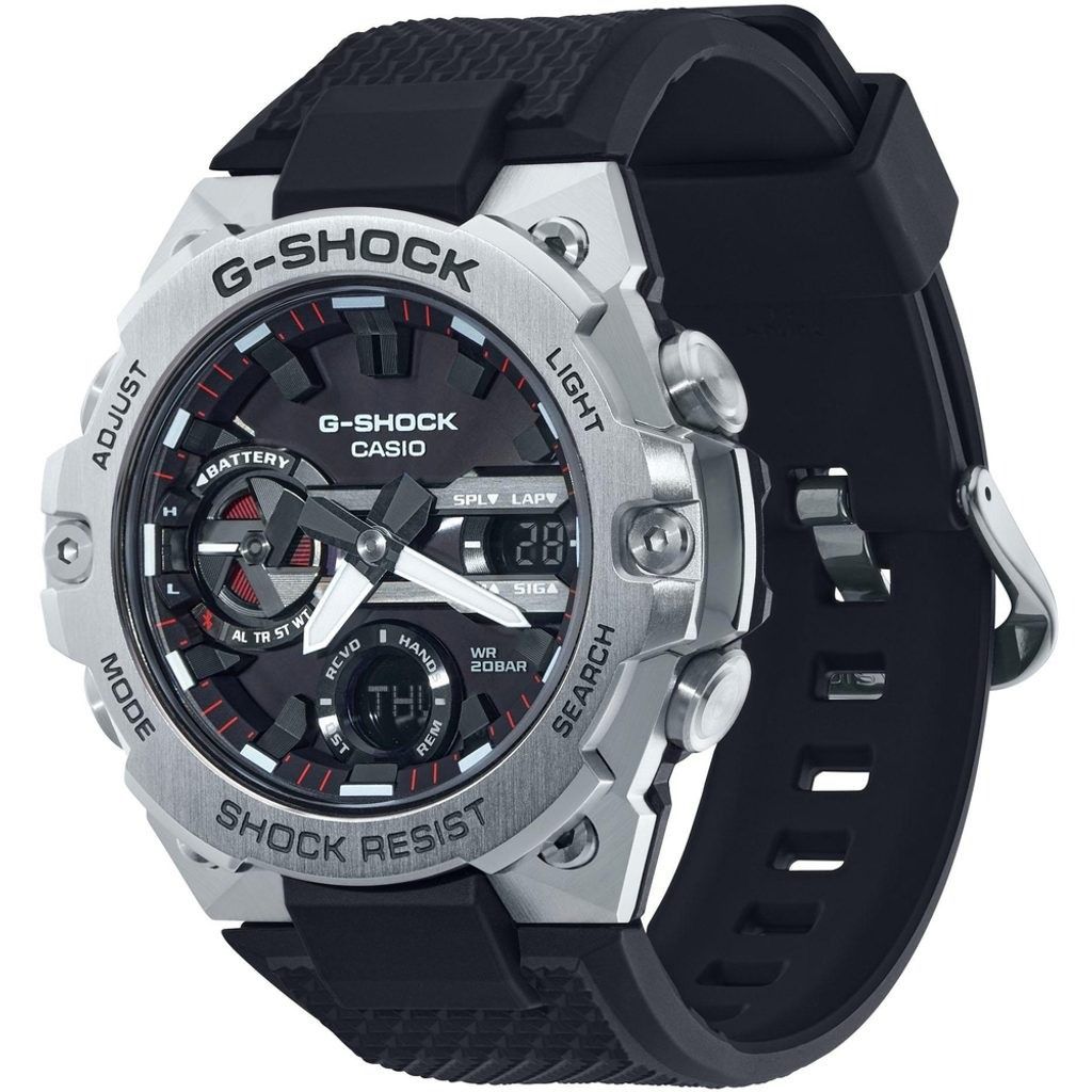 太子/銅鑼灣門市 Casio G-Shock GST-B400-1A GST-B400 GST-B400 GST G-Steel 黑色 black Basic steel 藍牙 Bluetooth 熱賣 人氣 全黑 行針 [香港行貨] 100% New 現貨發售 （分類：手錶）位於 Hong Kong。 由 bstime 提交（商品編號 1238855550，圖片 2）。簡介： 太子店: 香港九龍太子彌敦道760號聯合廣場1樓113A （太子地鐵站B2出口，彌敦道商場入口扶手電梯上兩層） 銅鑼灣店: 香港銅鑼灣記利佐治街1號金百利中心UG層872舖 (銅鑼灣地鐵站E出口轉右，商場入口上一層轉右） 營業時間：13:00-20:00 樹脂錶帶 200 米防水 G-SHOCK Connected 應用程式 流動連結（使用 Bluetooth(R) 無線連接） Tough Solar 門市交收或順豐速遞或香港郵政(香港免運費)，亦可速遞到澳門、台灣、新加坡及其他海外地方 All our merc