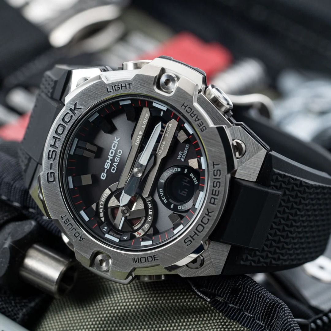 太子/銅鑼灣門市 Casio G-Shock GST-B400-1A GST-B400 GST-B400 GST G-Steel 黑色 black Basic steel 藍牙 Bluetooth 熱賣 人氣 全黑 行針 [香港行貨] 100% New 現貨發售 （分類：手錶）位於 Hong Kong。 由 bstime 提交（商品編號 1238855550，圖片 5）。簡介： 太子店: 香港九龍太子彌敦道760號聯合廣場1樓113A （太子地鐵站B2出口，彌敦道商場入口扶手電梯上兩層） 銅鑼灣店: 香港銅鑼灣記利佐治街1號金百利中心UG層872舖 (銅鑼灣地鐵站E出口轉右，商場入口上一層轉右） 營業時間：13:00-20:00 樹脂錶帶 200 米防水 G-SHOCK Connected 應用程式 流動連結（使用 Bluetooth(R) 無線連接） Tough Solar 門市交收或順豐速遞或香港郵政(香港免運費)，亦可速遞到澳門、台灣、新加坡及其他海外地方 All our merc