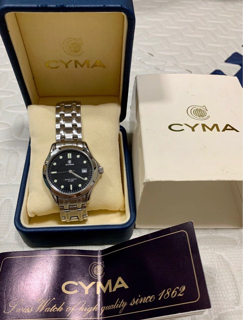 清屋大割引！ CYMA Swiss made 631 quartz watch 古董 瑞士製造 司馬石英錶 36mm 90‘  s年代產物，保養良好，行走正常，約九成新！