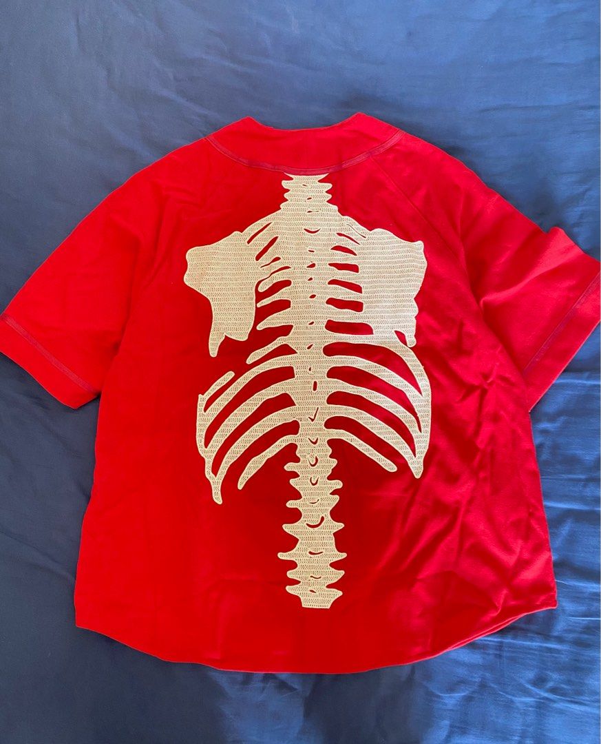 全新Kapital Baseball Shirt Red Bone Size 3, 男裝, 上身及套裝, T