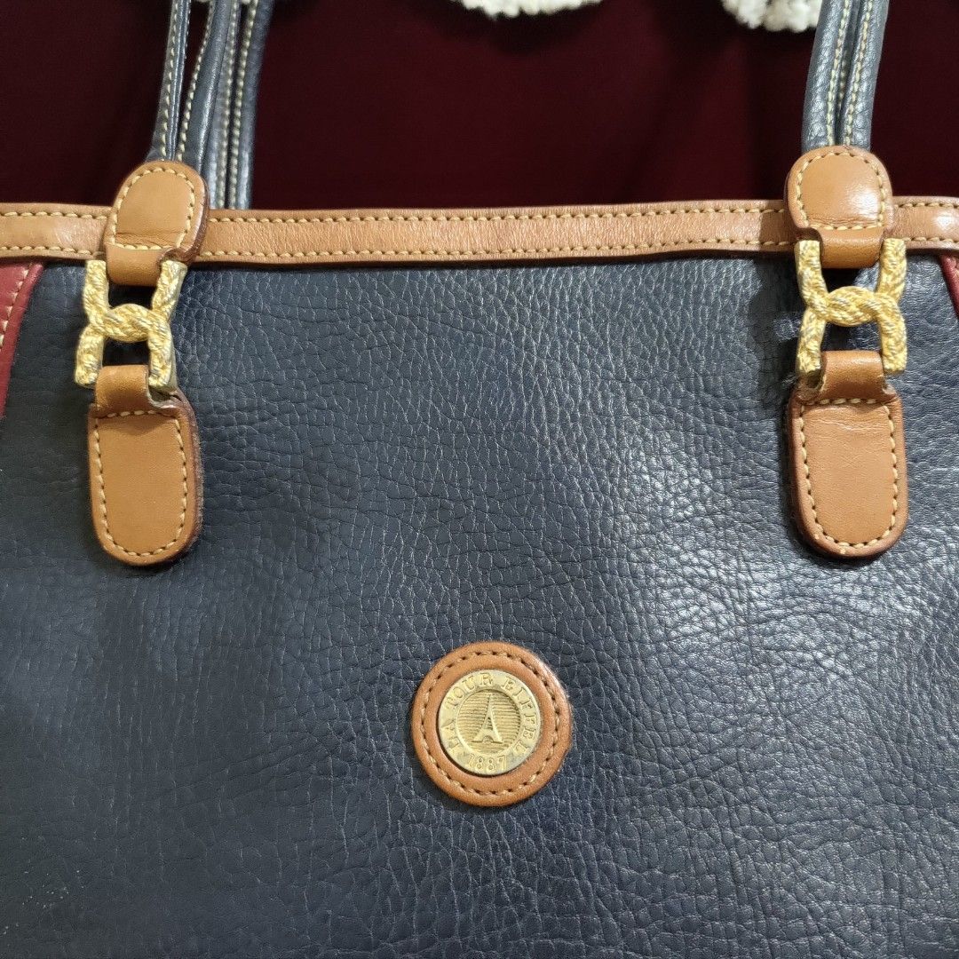 法國品牌LA TOUR ElFFEL 真皮大容量托特包2200, 她的時尚, 包包、錢包, 肩背、側背包在旋轉拍賣