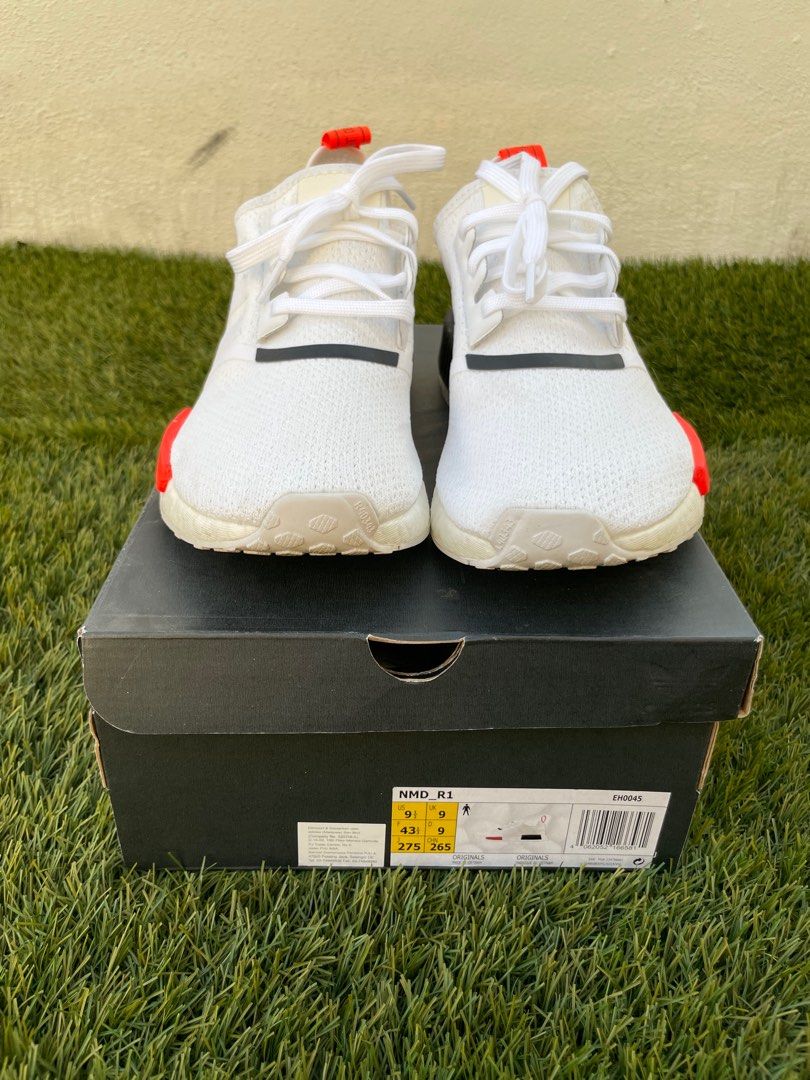 Nmd r1 white solar top red