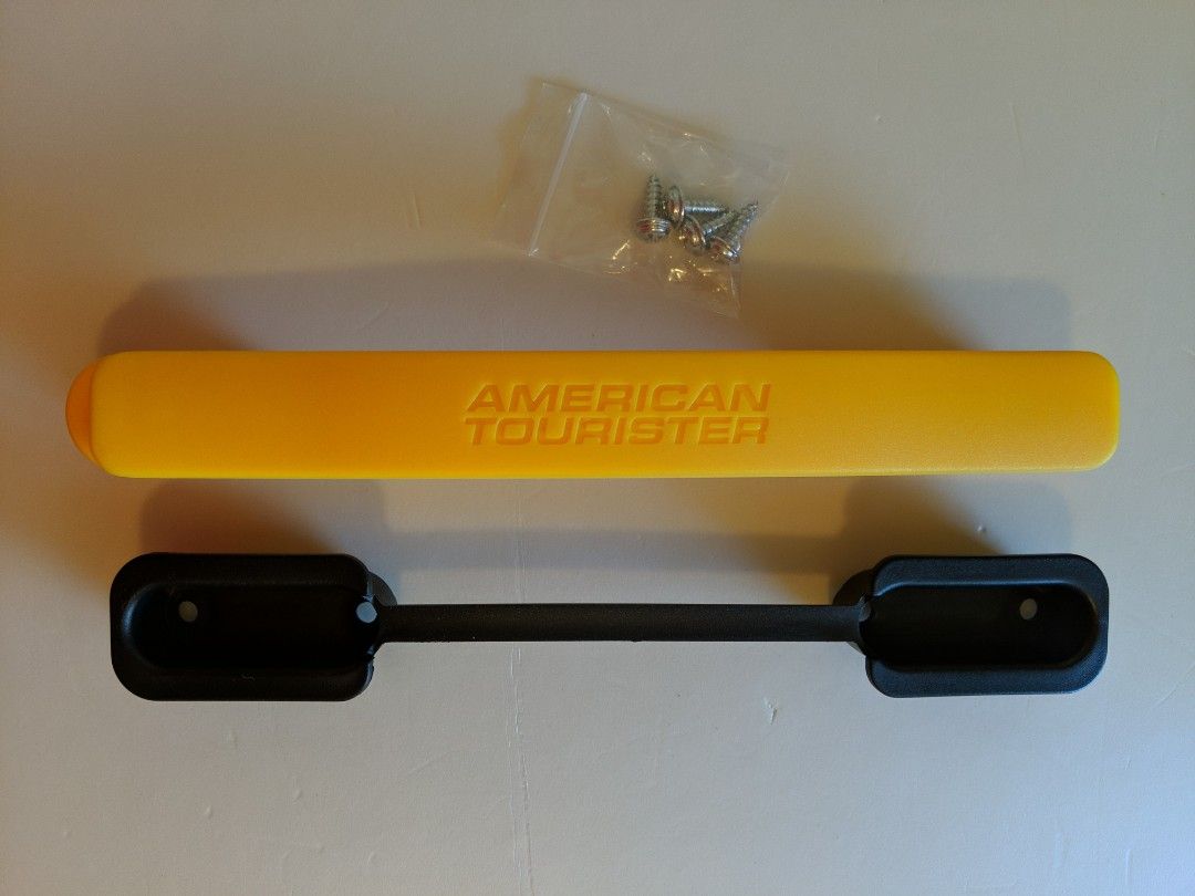 * American Tourister yellow suitcase handle to fix broken luggage