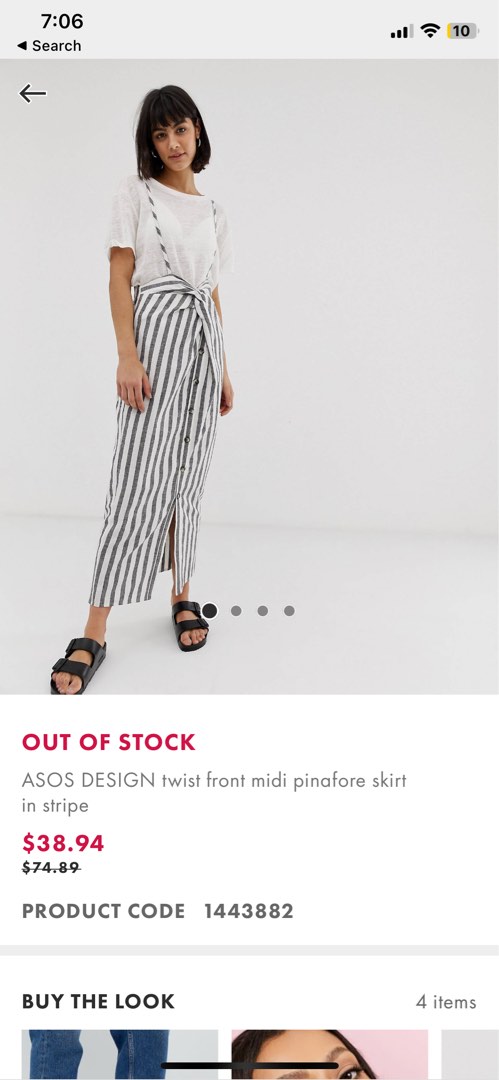 Pinafore skirt top midi