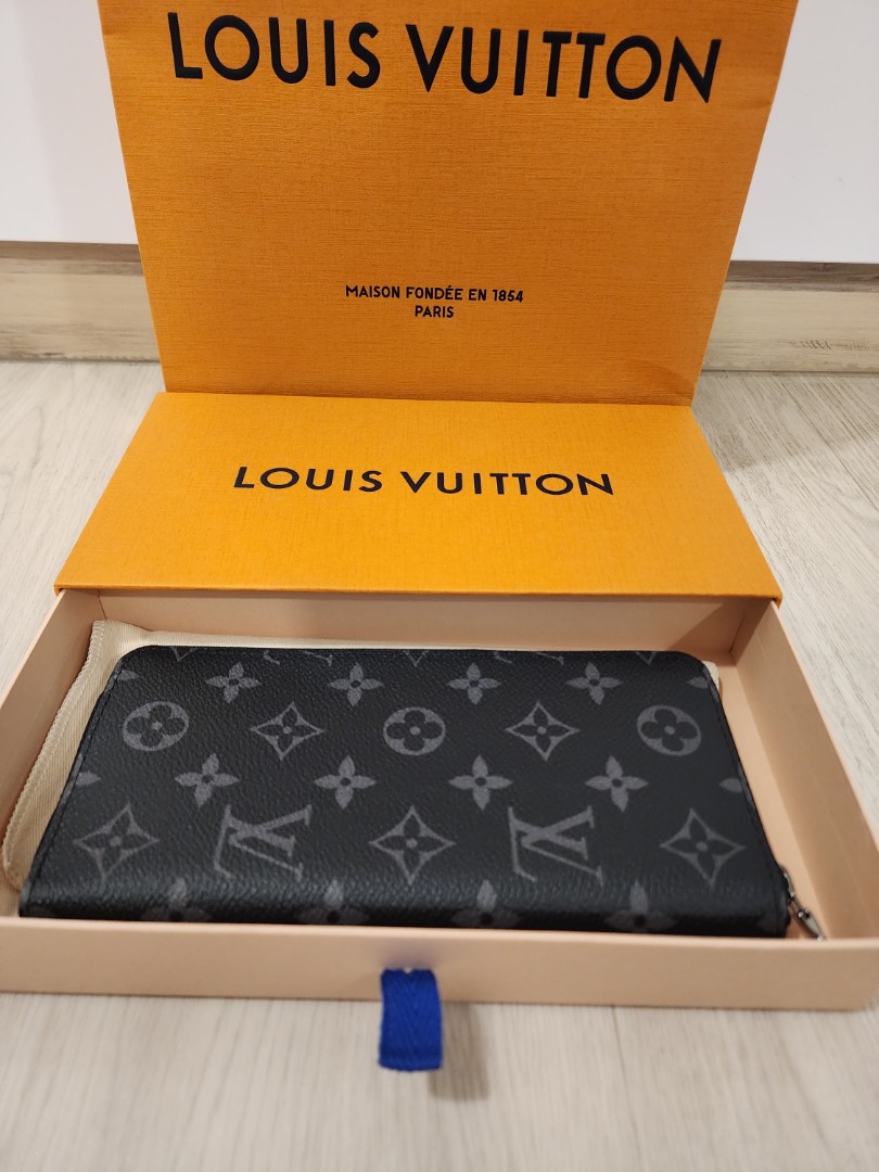 Louis Vuitton Monogram Eclipse Zippy Wallet Vertical M62295 Men's Long in  2023