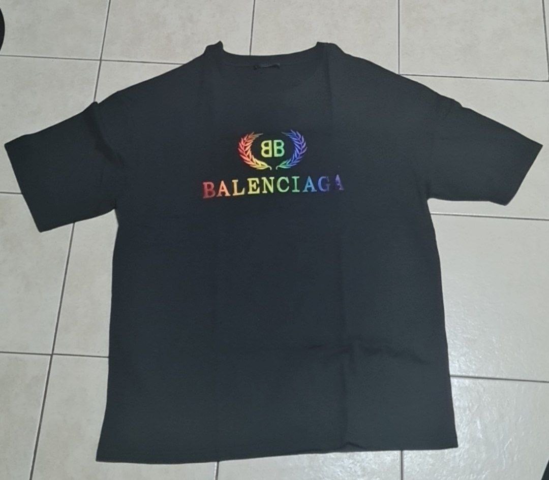 balenciaga tee rainbow