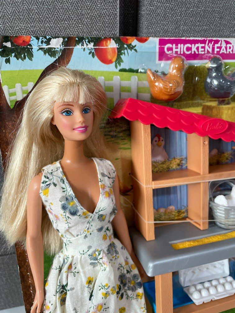 Barbie chicken deals farmer doll