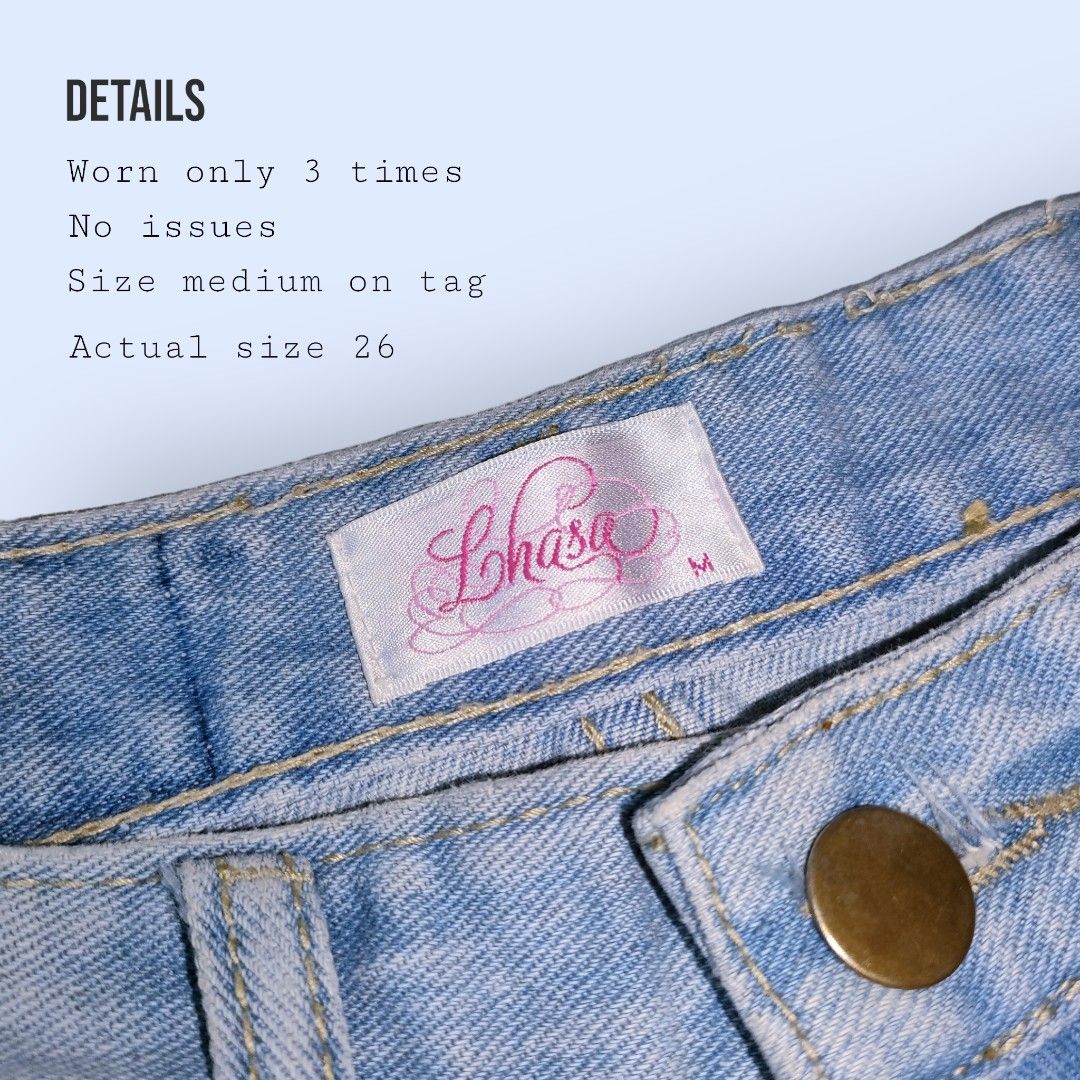 Blue Denim Skirt with Net Hem (Category: Skirts) located in Cavite. Submitted by cheetoe (Listing ID 1238877922, Image 3). Description: Used only 3 times, good as new pa! RFS: Need funds for my cat's vet bill Super fave skirt 🫶 but I can't fit into it anymore. Bought at SM Dasmariñas for P1199. Size 26 No issues MOP: GCash, Metrobank MOD: Flash Express, Gogoexpress, Lalamove, Grab, Borzo.
