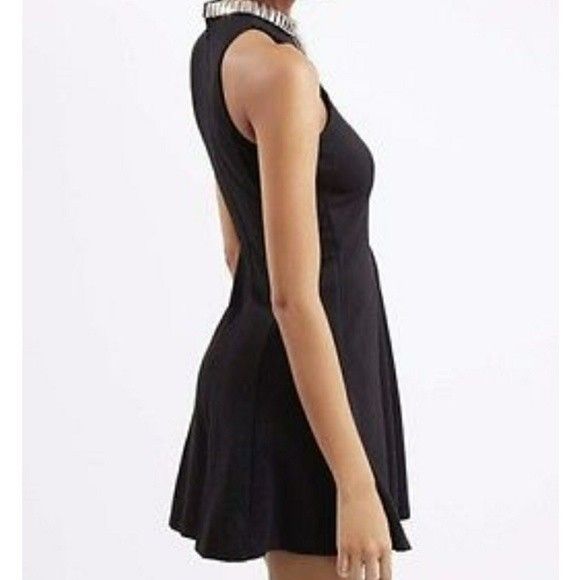 Topshop high cheap neck dress