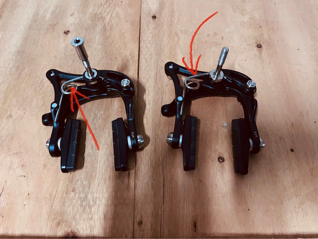 Brompton BE brake caliper with Titanium bolts, Sports Equipment