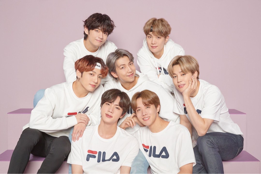 BTS FILA Poster Hobbies Toys Memorabilia Collectibles K Wave on Carousell