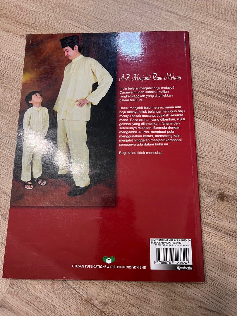 Buku panduan menjahit baju melayu, Hobbies & Toys, Stationery & Craft