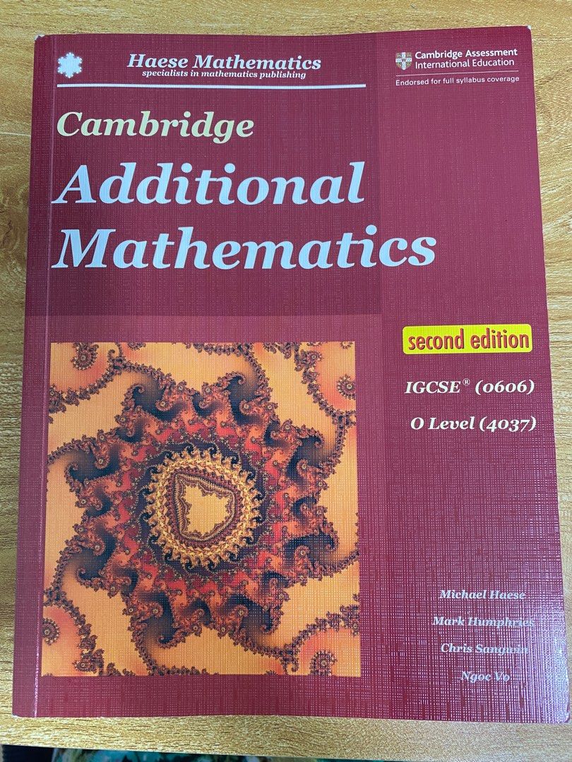 Cambridge Additional Mathematics Book Hobbies Toys Books Cambridge additional mathematics book hobbies toys books
