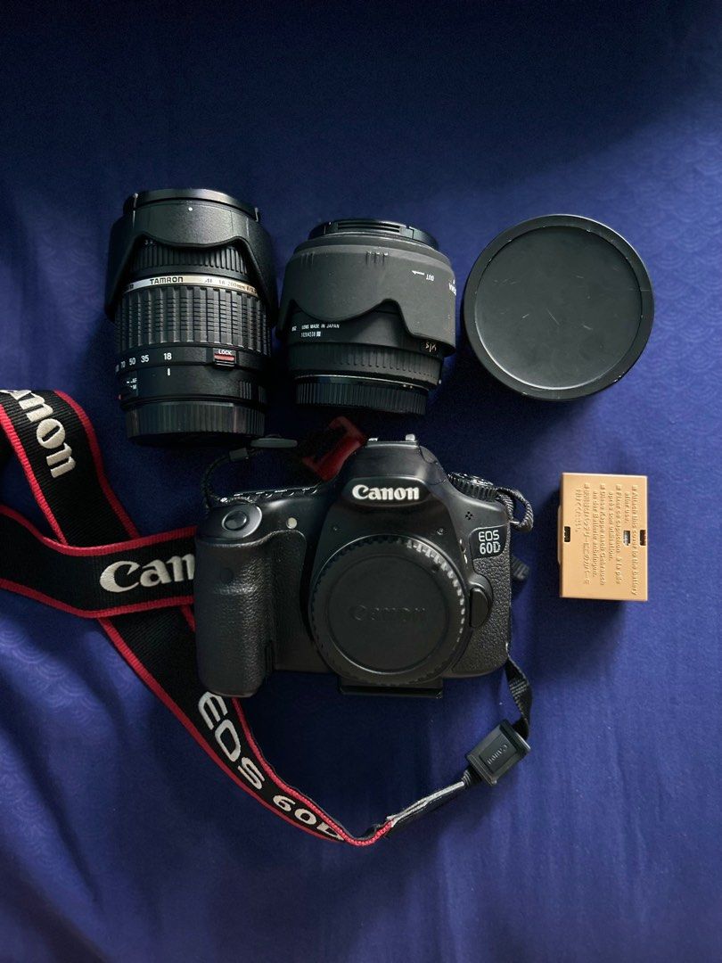Canon EOS 60D Camera / Lens, Photography, Cameras on Carousell