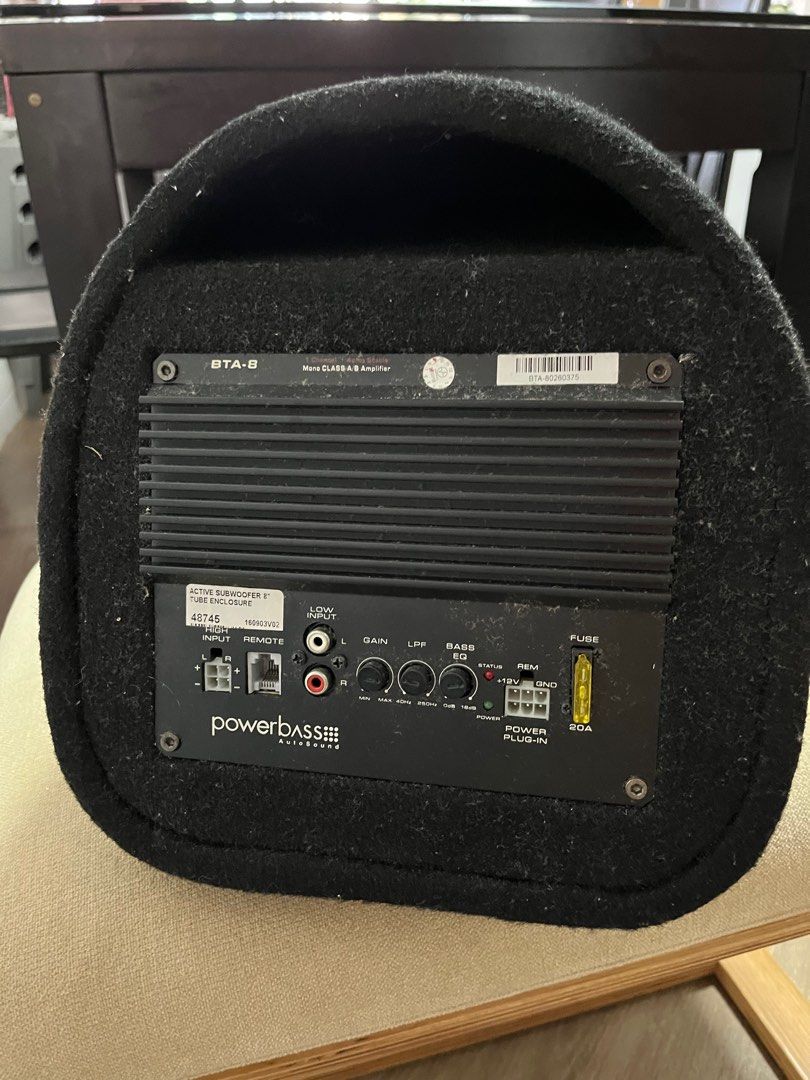 Car compact subwoofer, Audio, Soundbars, Speakers & Amplifiers on Carousell