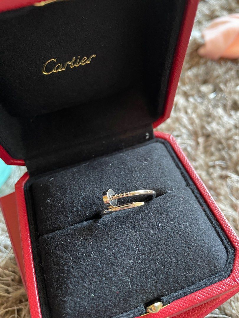 Cartier Nail Ring White Gold on Carousell