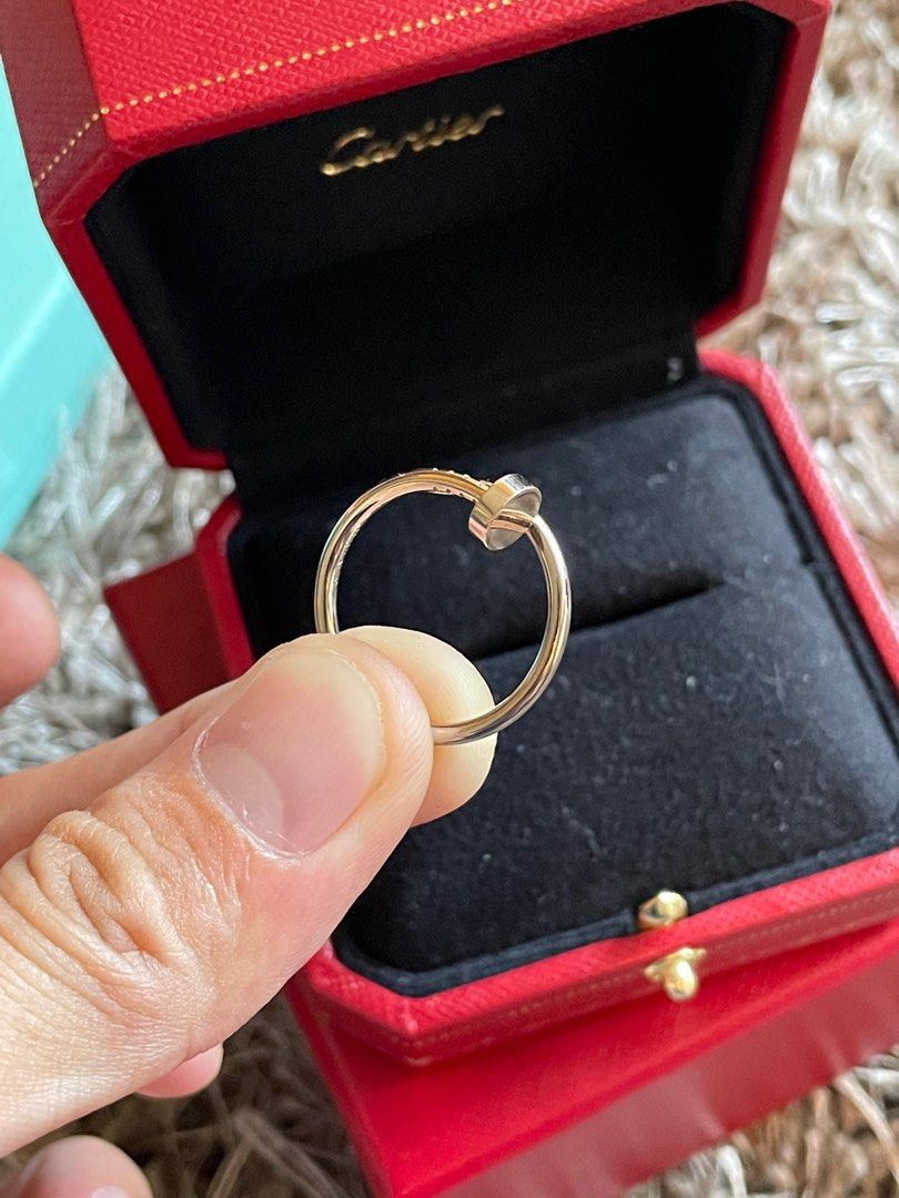 Cartier Nail Ring White Gold on Carousell