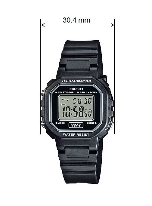 Casio LA 20WH Series Small Square Ladies Kids Digital Watch