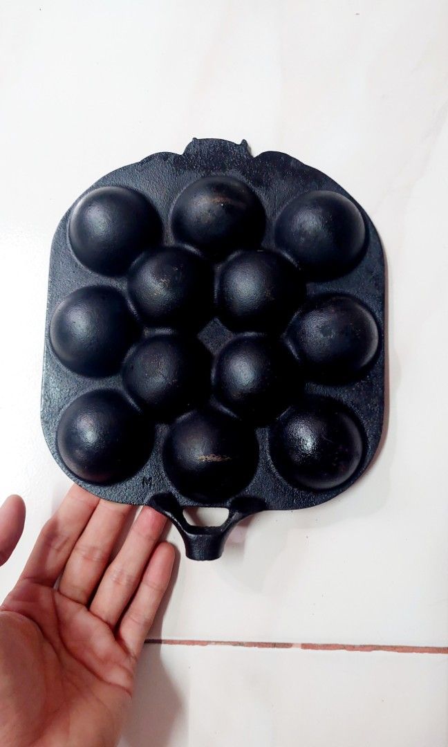 Cast iron takoyaki pan on Carousell