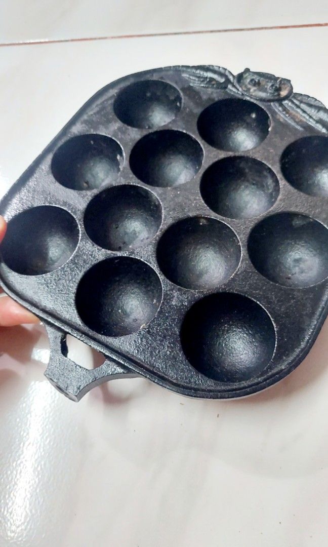 Cast iron takoyaki pan on Carousell