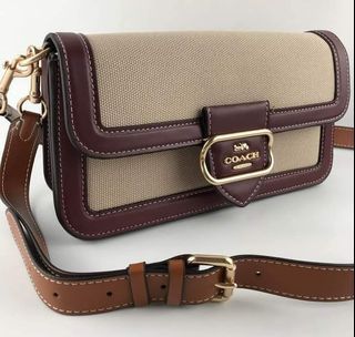 Coach CE560 Morgan Shoulder Bag In Colorblock Signature Canvas IN