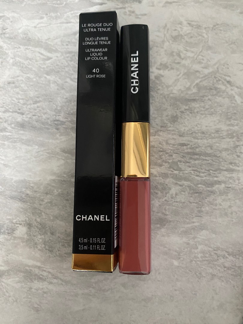 Chanel Le Rouge Duo Liquid Lipstick, 40 Light Rose, 0.15 oz/45 mL