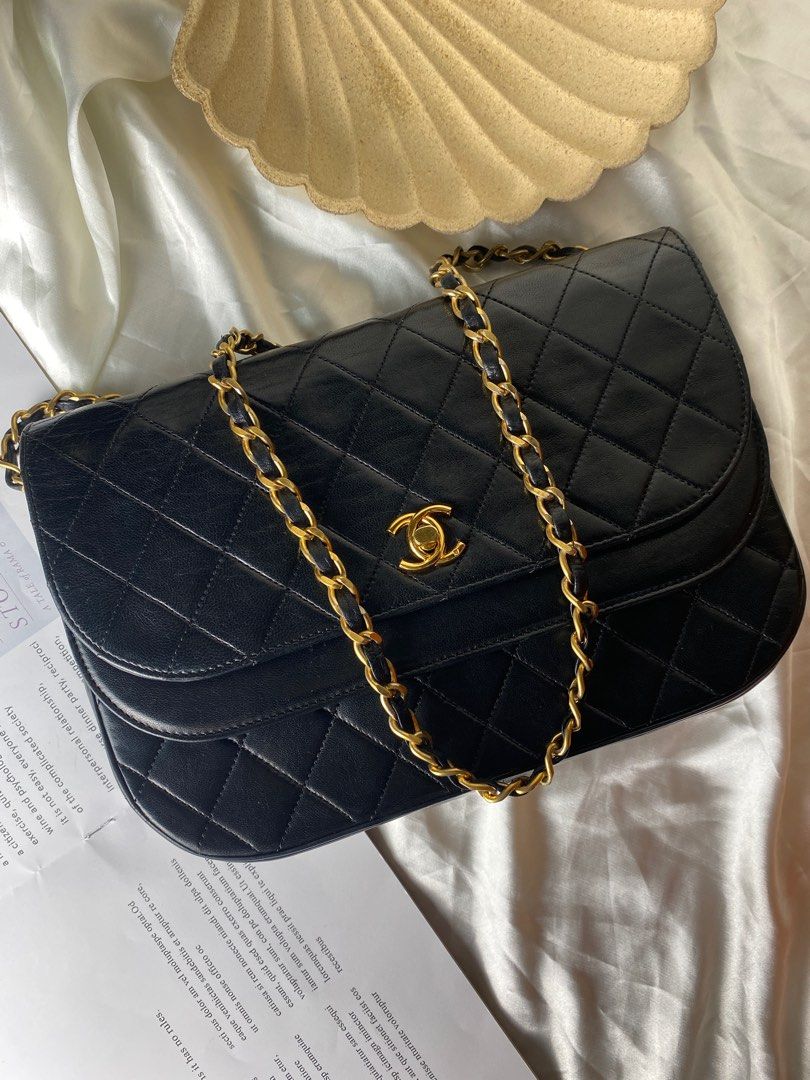 Chanel Vintage Dual Flap, Luxury, Bags & Wallets on Carousell