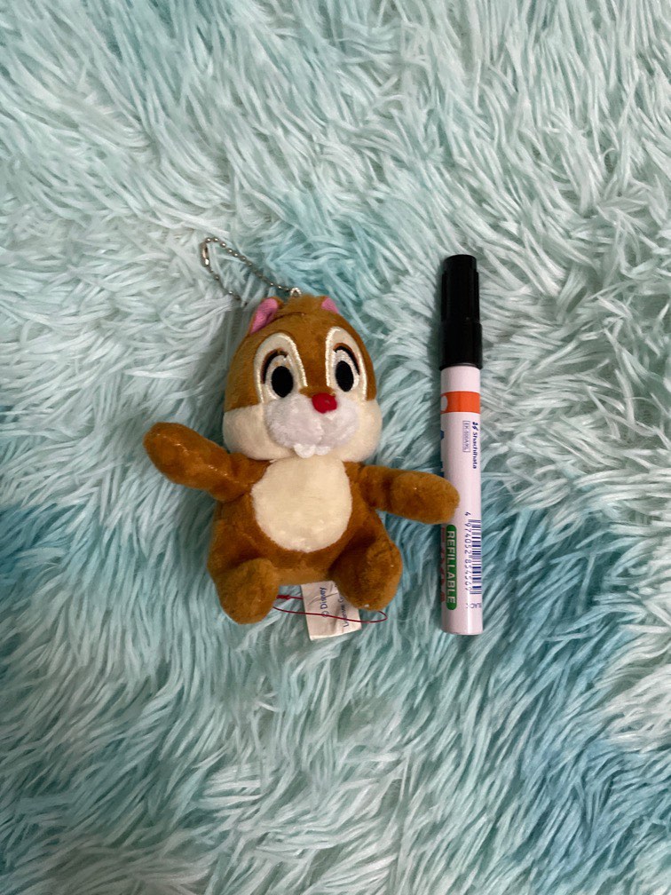 Chipmunk disney plush keychain, Hobbies & Toys, Toys & Games on Carousell