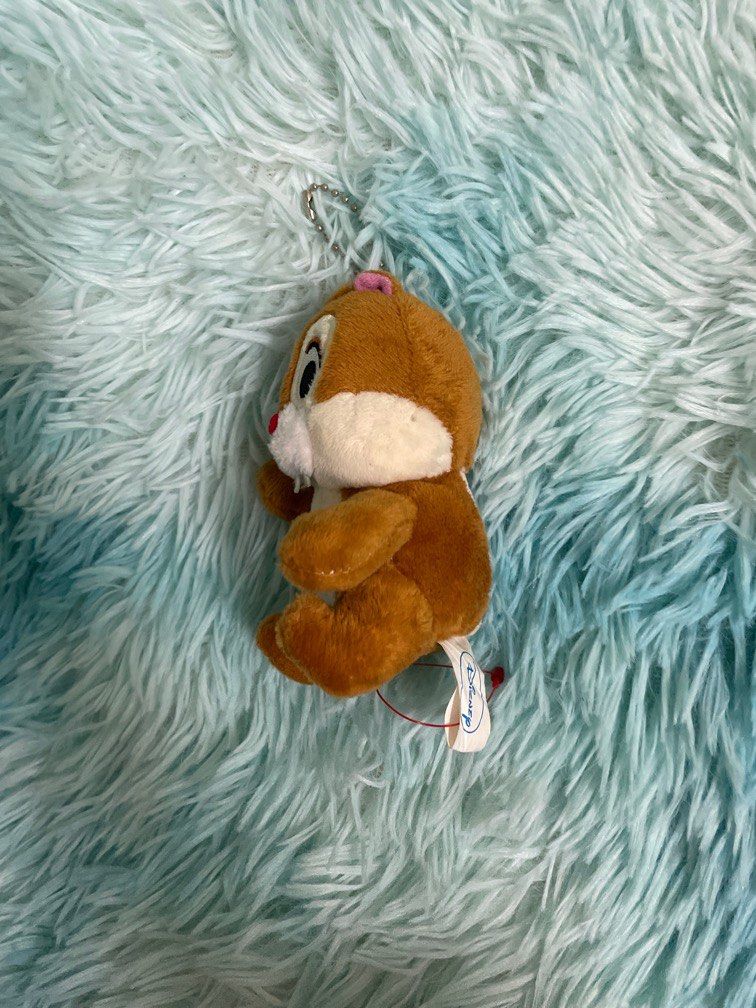 Chipmunk disney plush keychain, Hobbies & Toys, Toys & Games on Carousell