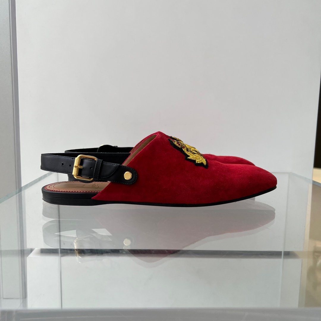Red mule loafers new arrivals