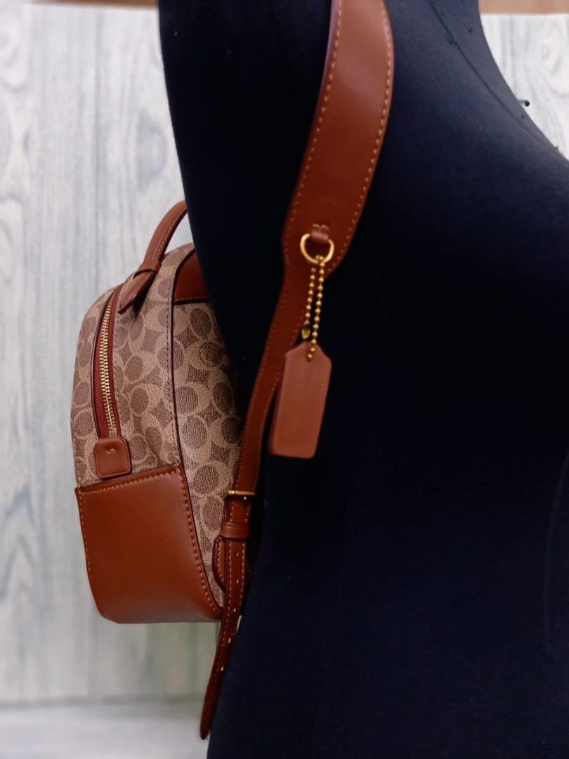 Campus backpack 23 in signature canvas with coach patch deals