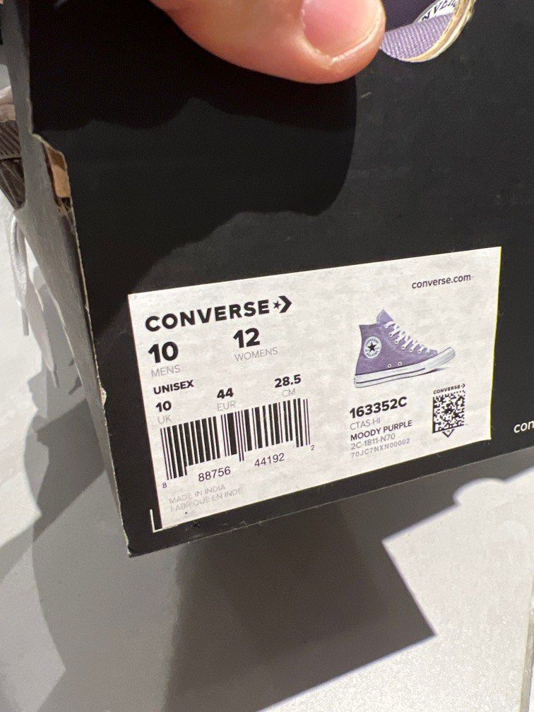 Converse high top Light Purple 10uk Men s Fashion Footwear