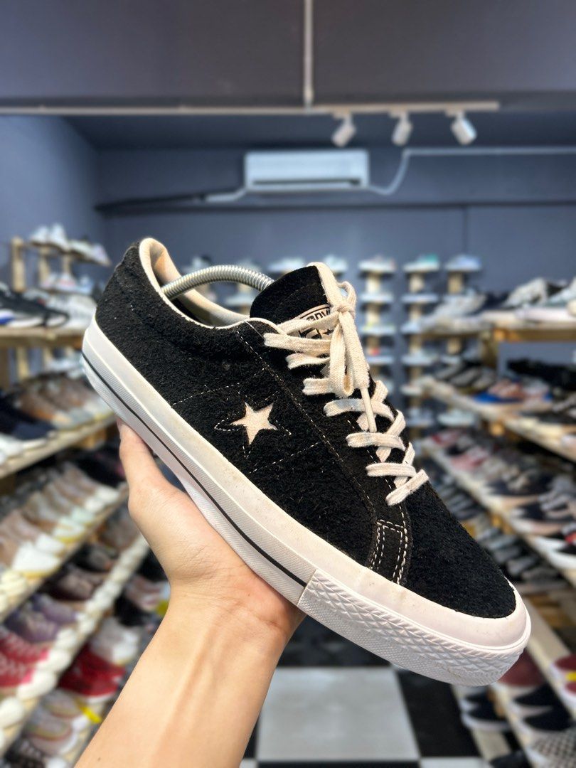 Converse One Star Vintage Suede Black Men s Fashion Footwear