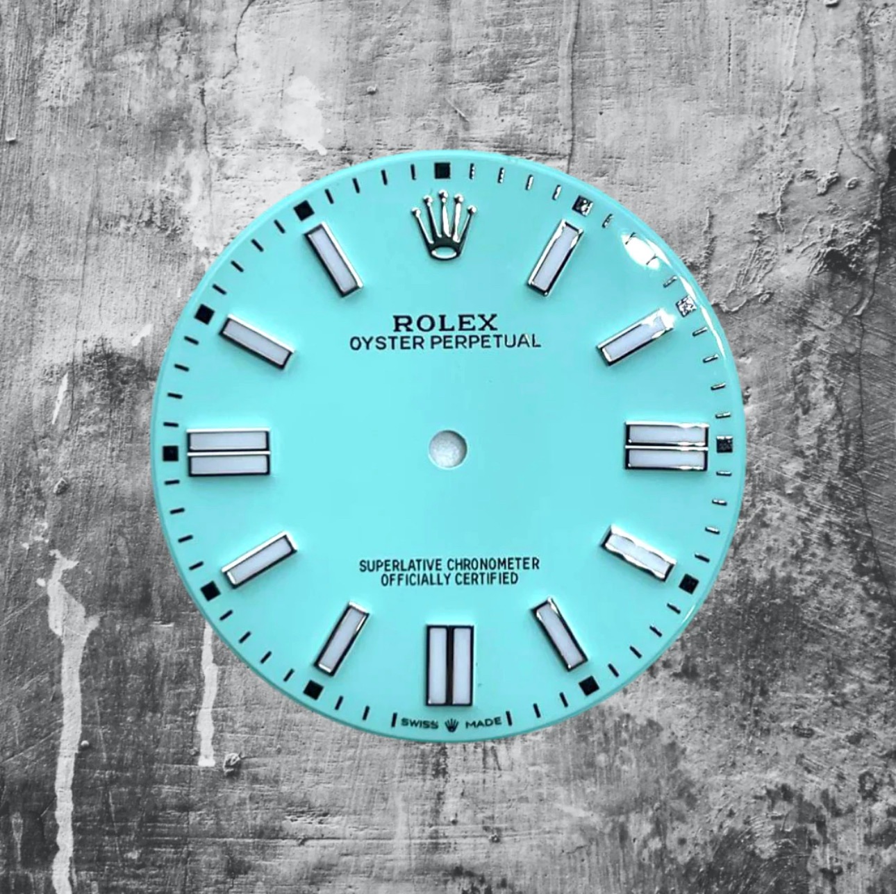 Custom Rolex Oyster Perpetual OP 41 Tiffany Dial Cal 3230