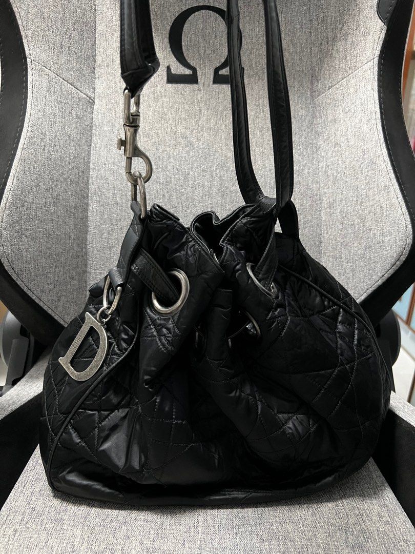 Dior cannage hot sale drawstring bag