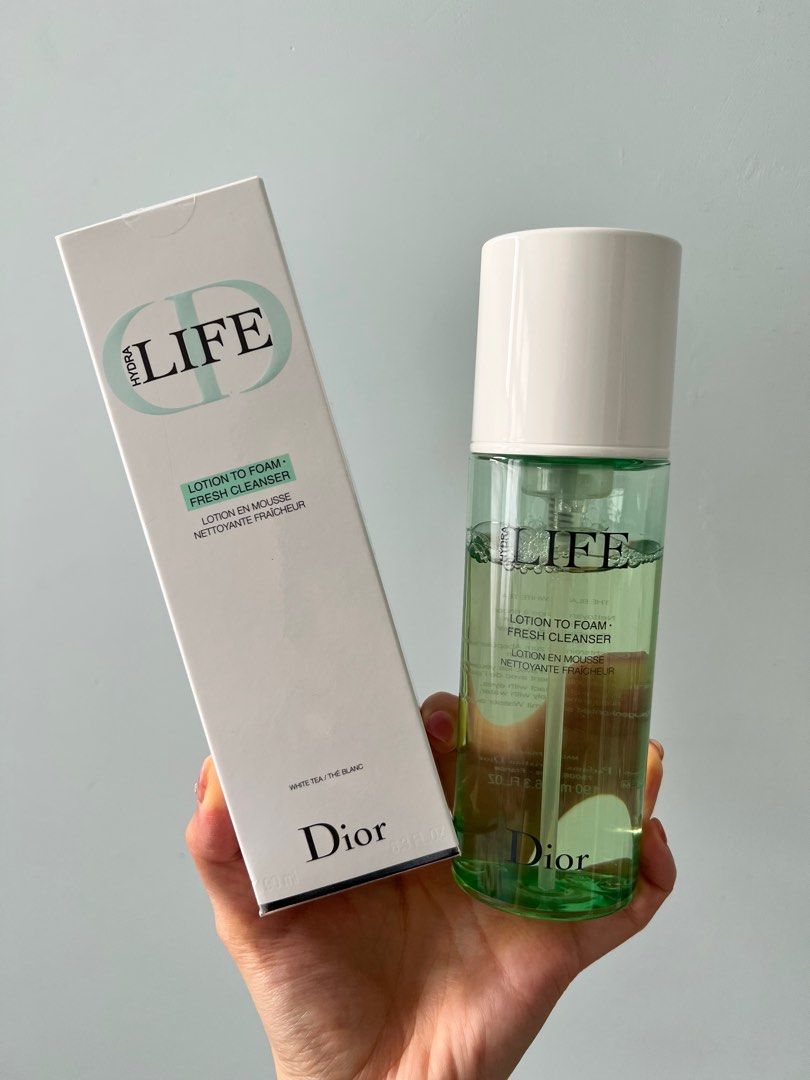 Dior lotion to top foam fresh cleanser