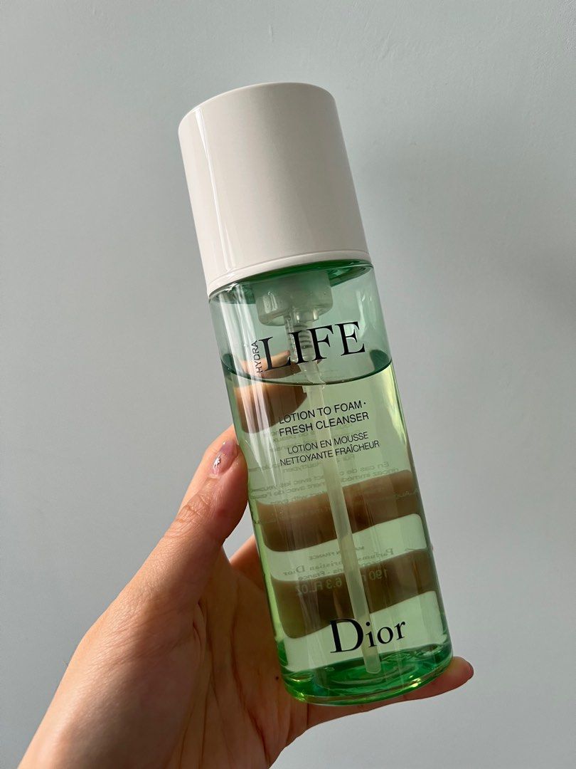 Dior hydra life lotion to foam fresh cleanser online
