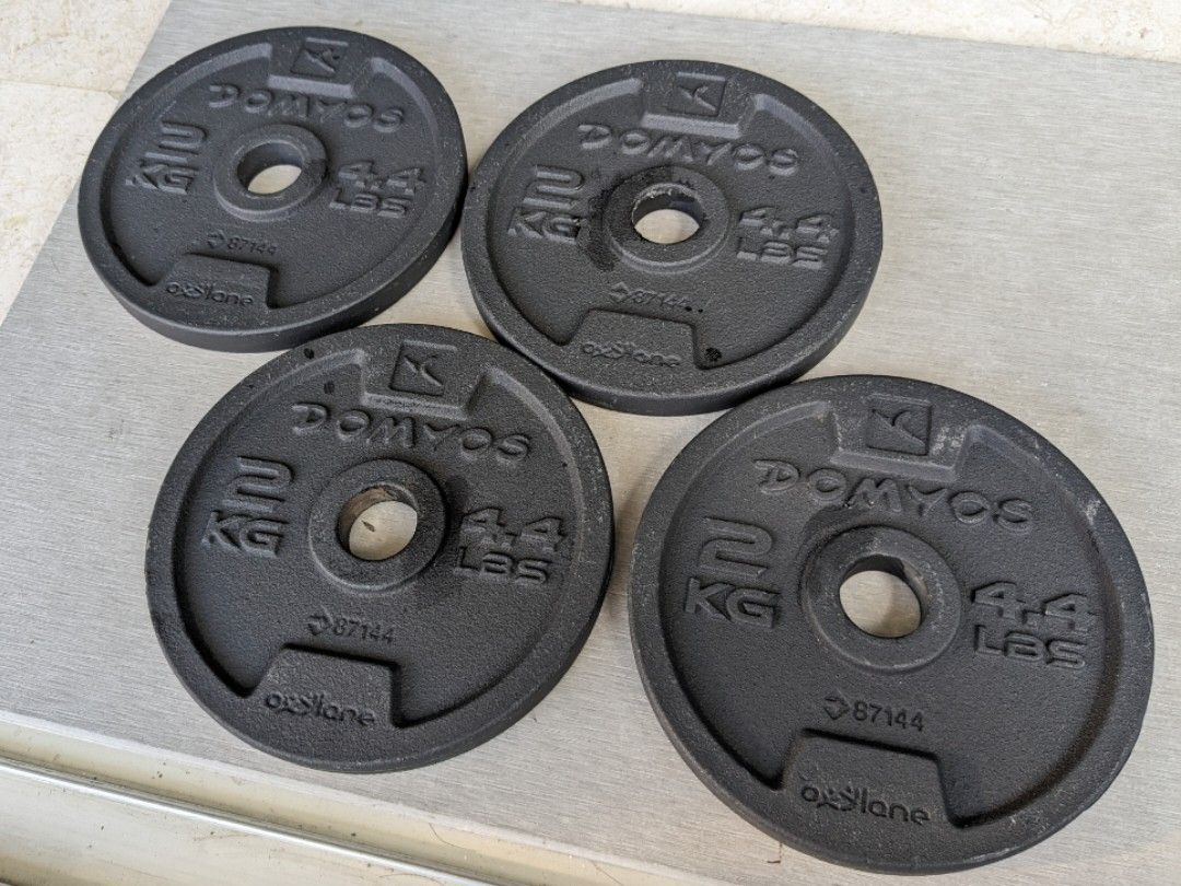 Plaques De Fonte Domyos 2 X 10 Kg – Disques Olympiques 2 Pouces Musculation