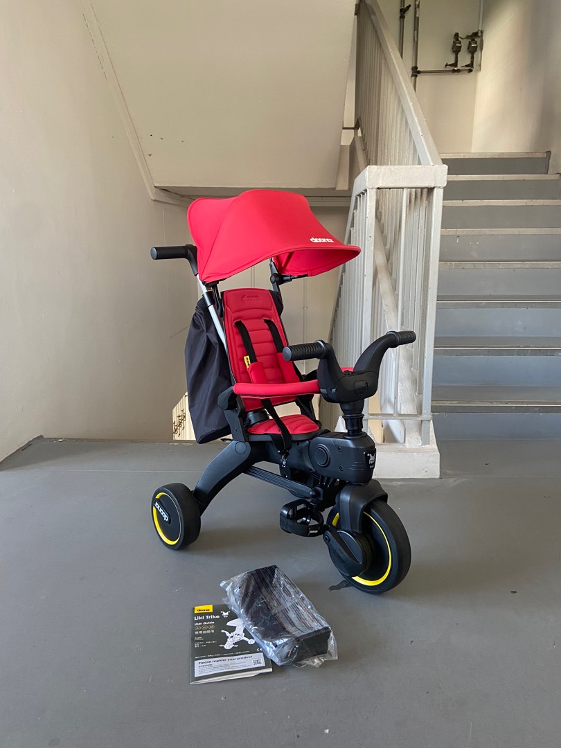 Full set Doona Liki Trike S3 Flame Red, Babies & Kids, Going Out