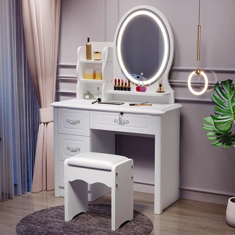 Dressing Table (Category: Tables & Sets) located in Singapore. Submitted by os_hsh (Listing ID 1238796720, Image 1). Description: BRAND NEW !!! IN STOCK... Modern Dressing Table comes with stool and mirror with LED lights. Size : 70*40*140 Colour : White FREE INSTALLATION 🛠 FREE DELIVERY 🚚 !!!.