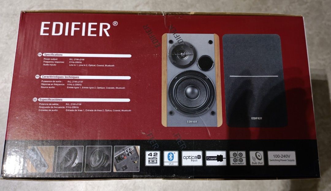 Edifier Bookshelf Speakers, Audio, Soundbars, Speakers & Amplifiers on
