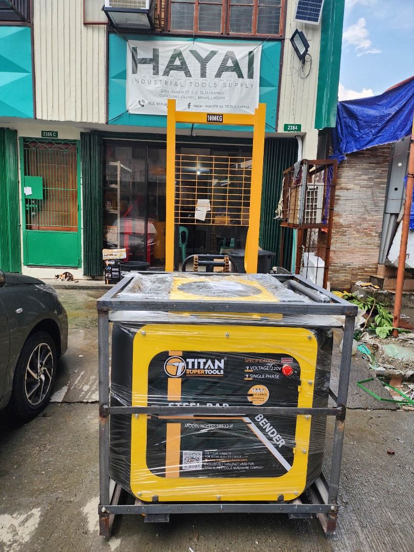 Electric Bar Bender (Category: Construction Tools & Equipment) located in Manila. Submitted by 09150361920ronvillaflor (Listing ID 1238804246, Image 2). Description: Electric Bar Bender Brand: Titan Capacity: 32mm rebar, 40mm round bar Power: 5.5HP Single Phase 220V/60Hz ₱145,000 "Welcome to Hayai Industrial tools supply" For inquiries GLOBE:📞 ☎ 0915-036-1920 VIBER:📞 ☎ 0915-036-1920 Email me@ 📫 📑 r-o-n-.-h-a-y-a-i-@-g-m-a-i-l.c-o-m Check my C