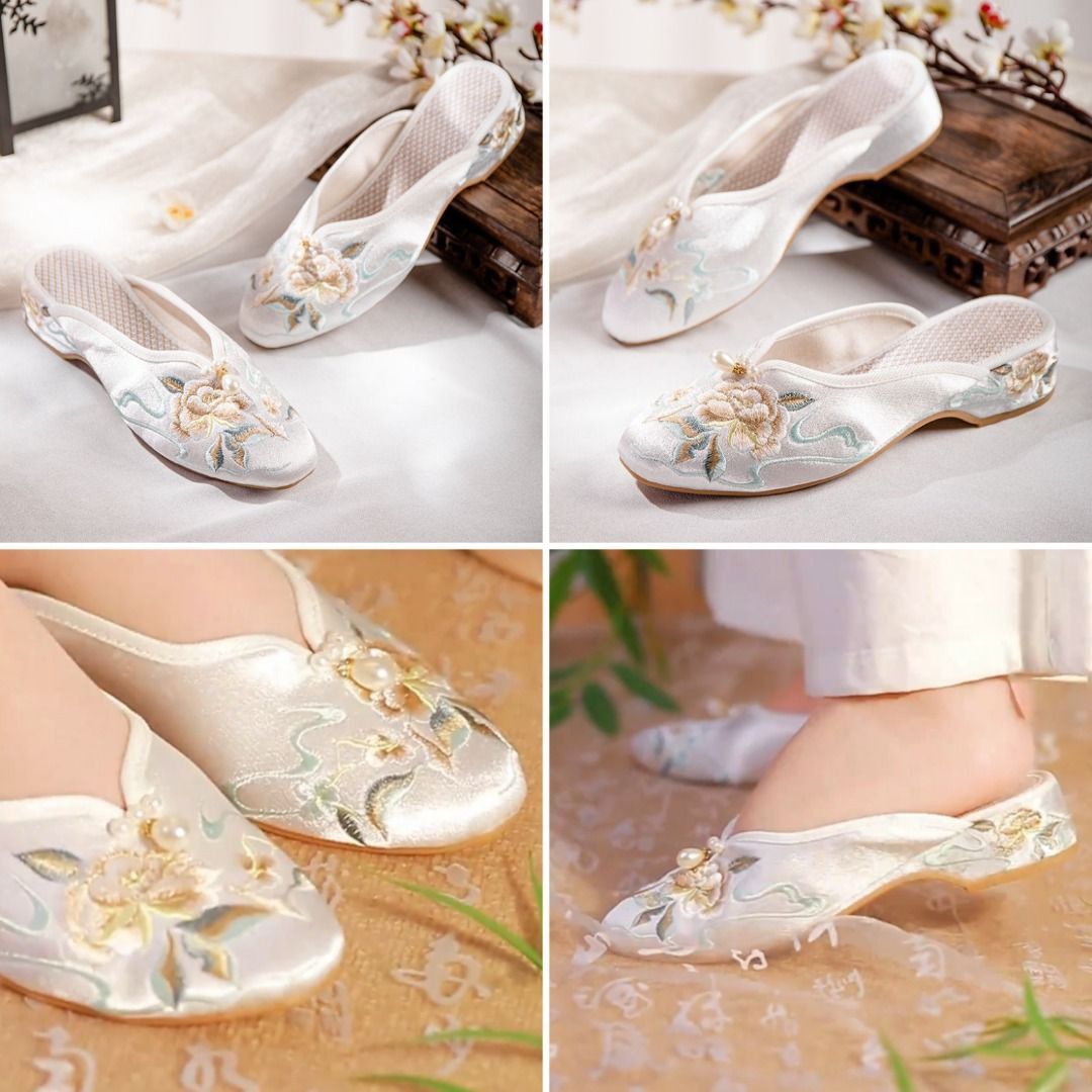 Chinese Embroidered Shoes Women Cotton Sandals Drag | Fruugo BH