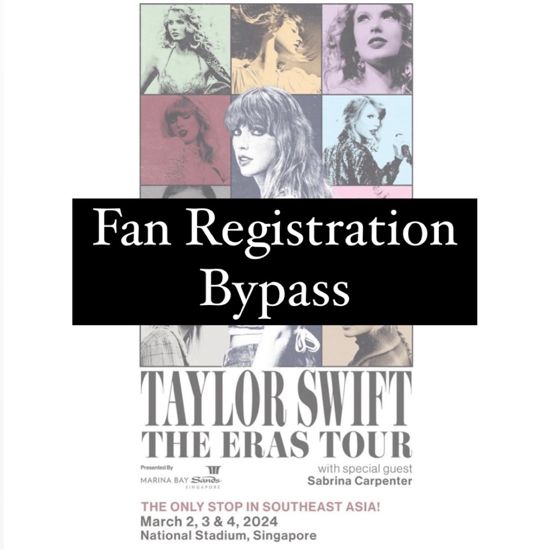 taylor swift tour fan registration